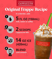 Cappuccine Almost No Sugar Vanilla Frappe Mix, 3 Pound (Pack of 1)