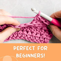 CrochetBuds Crochet Kit for Beginners | Penguin Pattern | Crochet Kit for Adults, Teens, & Kids w/Instructions, Easy to Use Yarn Bundle, Hook, Needles | Includes Step-by-Step Video & Written Tutorial