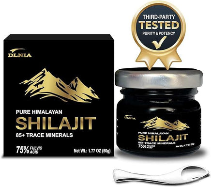 Authentic Shilajit Pure Himalayan Organic Shilajit Resin Supplement- Gold+ Grade with 85+ Trace Minerals with 75% Fulvic Acid, Overall Energy & Immune Support, Pure Shilajit Resin for Men & Women, 50g - Big Hawaiian Gift Shop