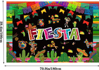 Fiesta Party Decorations Mexican Themed Party Supplies Balloons Garland Arch Kit Happy Birthday Backdrop Tablecloth Cinco De Mayo Taco Cactus Avocado Llama Sombrero Mexican Theme Fiesta Party Decor