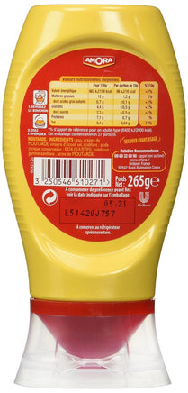 Amora Strong Dijon Mustard from France - 2 plastic bottles - 265 grams each, 9.35 Ounce (Pack of 2) - Big Hawaiian Gift Shop