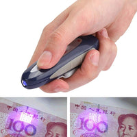 GLOGLOW UV Money Detector, Mini 2-in-1 Portable Bank Note Counterfeit Bill Tester Cash Card Counterfeit Detector Cat Dog Urine Detector Leak DetectorCounterfeit Bill Detectors