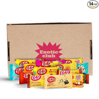 Japanese Kit Kats 14 Pcs Variety Pack by Exotic Club, Japanese Kit Kat 14 Pcs Sampler, Japanese Kit Kat Flavors Pack of 14