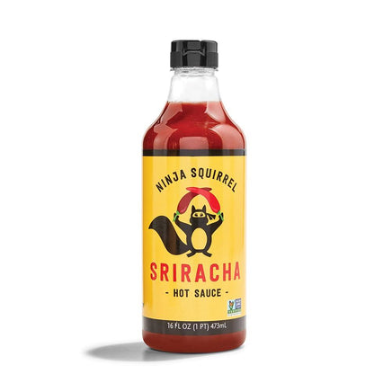 NINJA SQUIRREL Sriracha Hot Sauce, 16 FZ - Big Hawaiian Gift Shop
