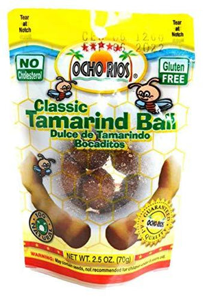 Ocho Rios Tamarind Ball Candy 2.5oz Pack of 3 Sealed with ODatzGood and Keychain Bottle Opener (Pack of 3) - Big Hawaiian Gift Shop